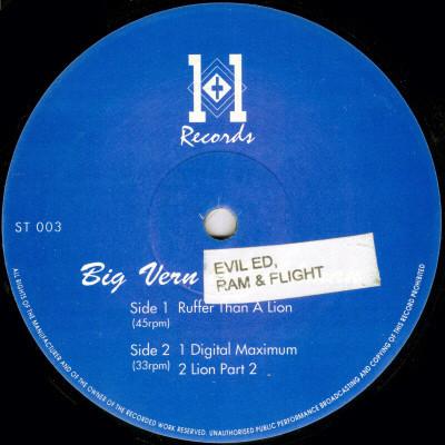 Big Vern, Evil Ed, Ram , Flight  - Ruffer Than A Lion / Digital Maximum