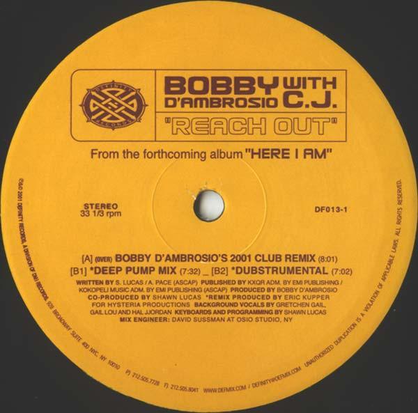 Bobby D'Ambrosio, C.J. - Reach Out