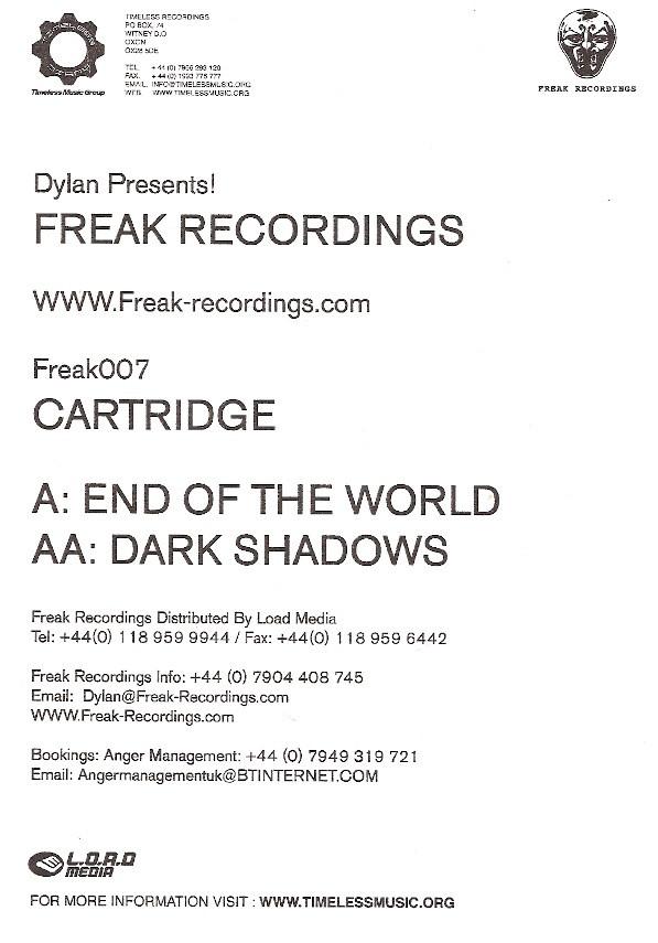Cartridge - End Of The World / Dark Shadows