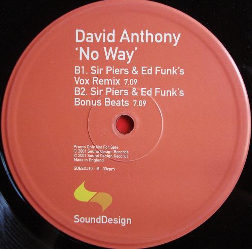 David Anthony - No Way