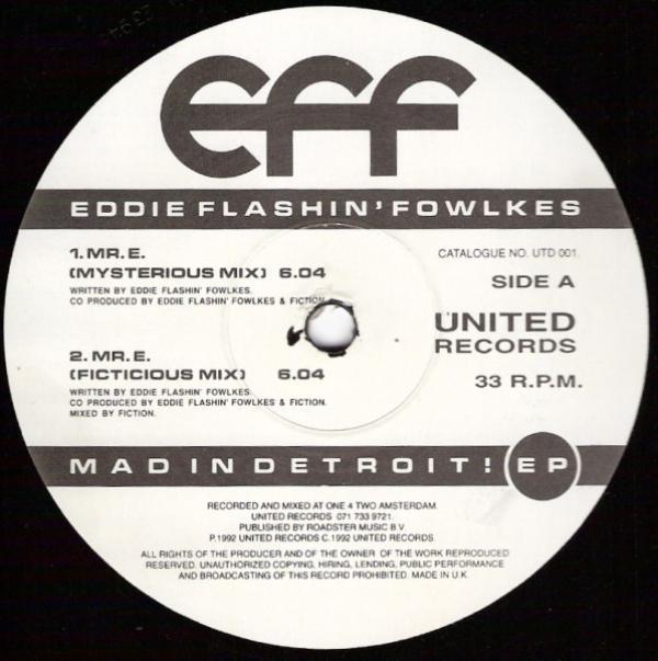 Eddie Fowlkes - Mad In Detroit! EP