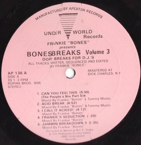 Frankie Bones, Bonesbreaks - Volume 3 (Dope Breaks For D.J.'s)