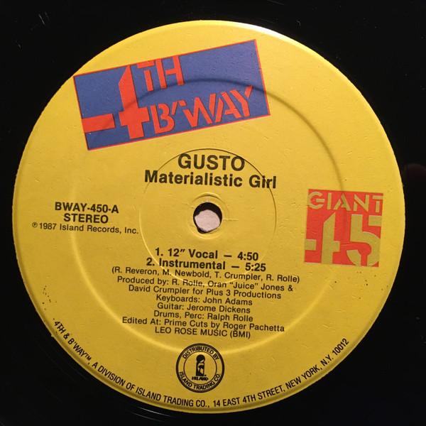 Gusto  - Materialistic Girl