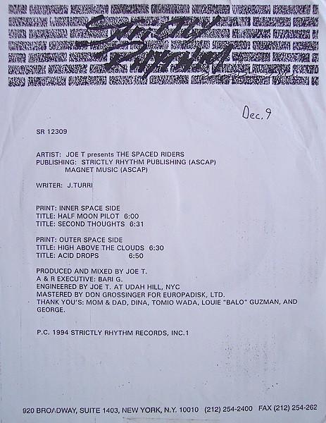 Joe Turri, The Spaced Riders - Half Moon Pilot