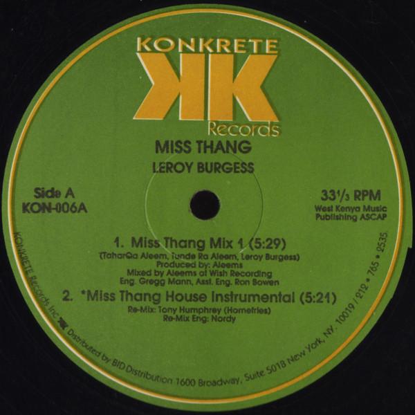 Leroy Burgess - Miss Thang