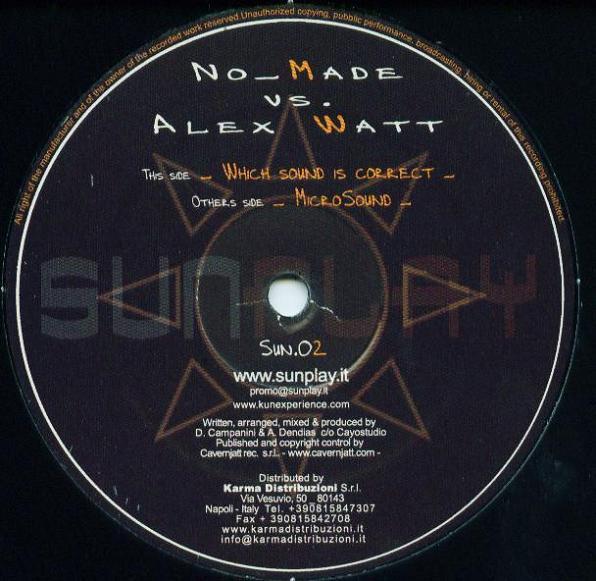 No_Made, Alex Watt - Sounds EP