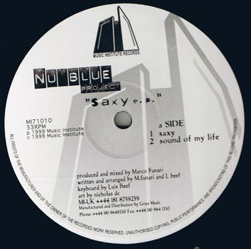 Nu Blue Project - Saxy E.P.