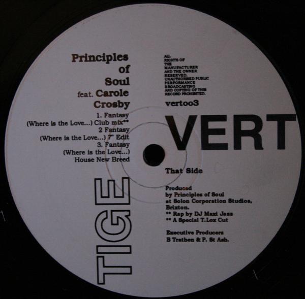 Principles Of Soul, Carol Crosby - Fantasy (Where Is The Love...)