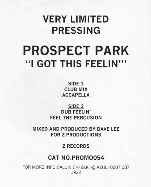 Prospect Park - I Got This Feelin'
