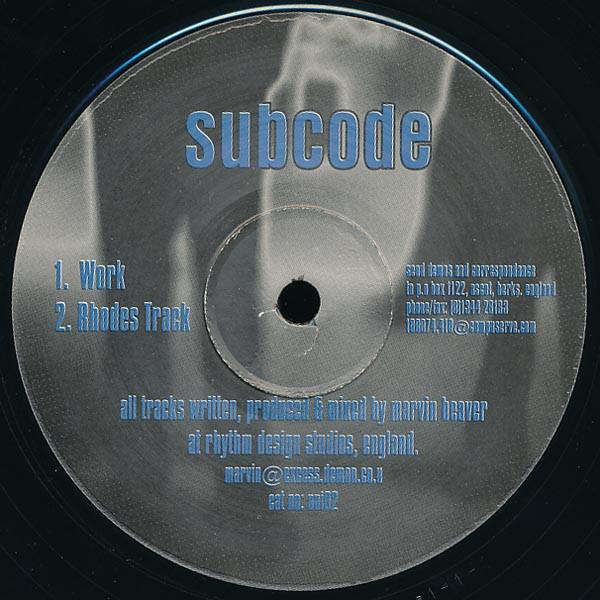 Subcode  - Work / Rhodes Track