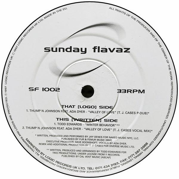 Thump'N'Johnson, Ada Dyer, Todd Edwards - Valley Of Love / Winter Behavior