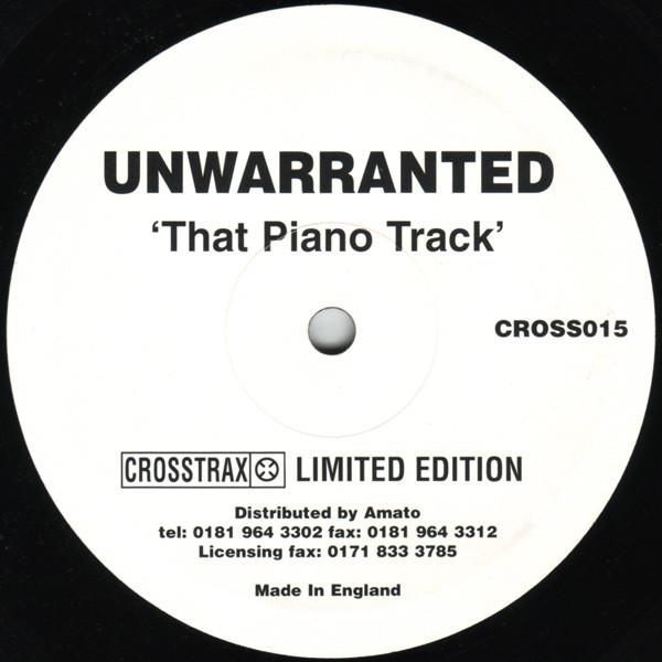 Unwarranted - That  Piano Track