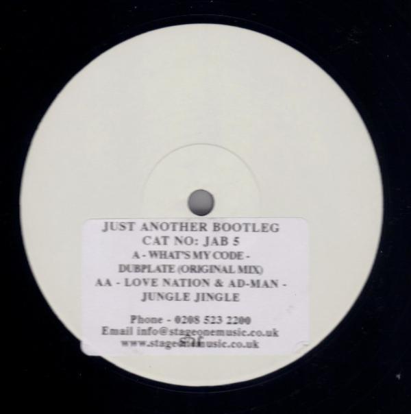 Wots My Code, Love Nation, Ad Man - Dubplate / Jungle Jingle